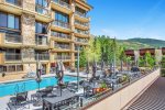 Recreation deck at The Landmark in Lionshead Village